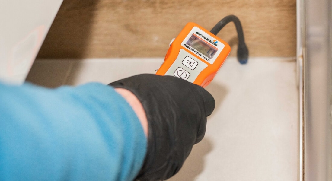 lokalizacia uniku vody vodikovou metodou